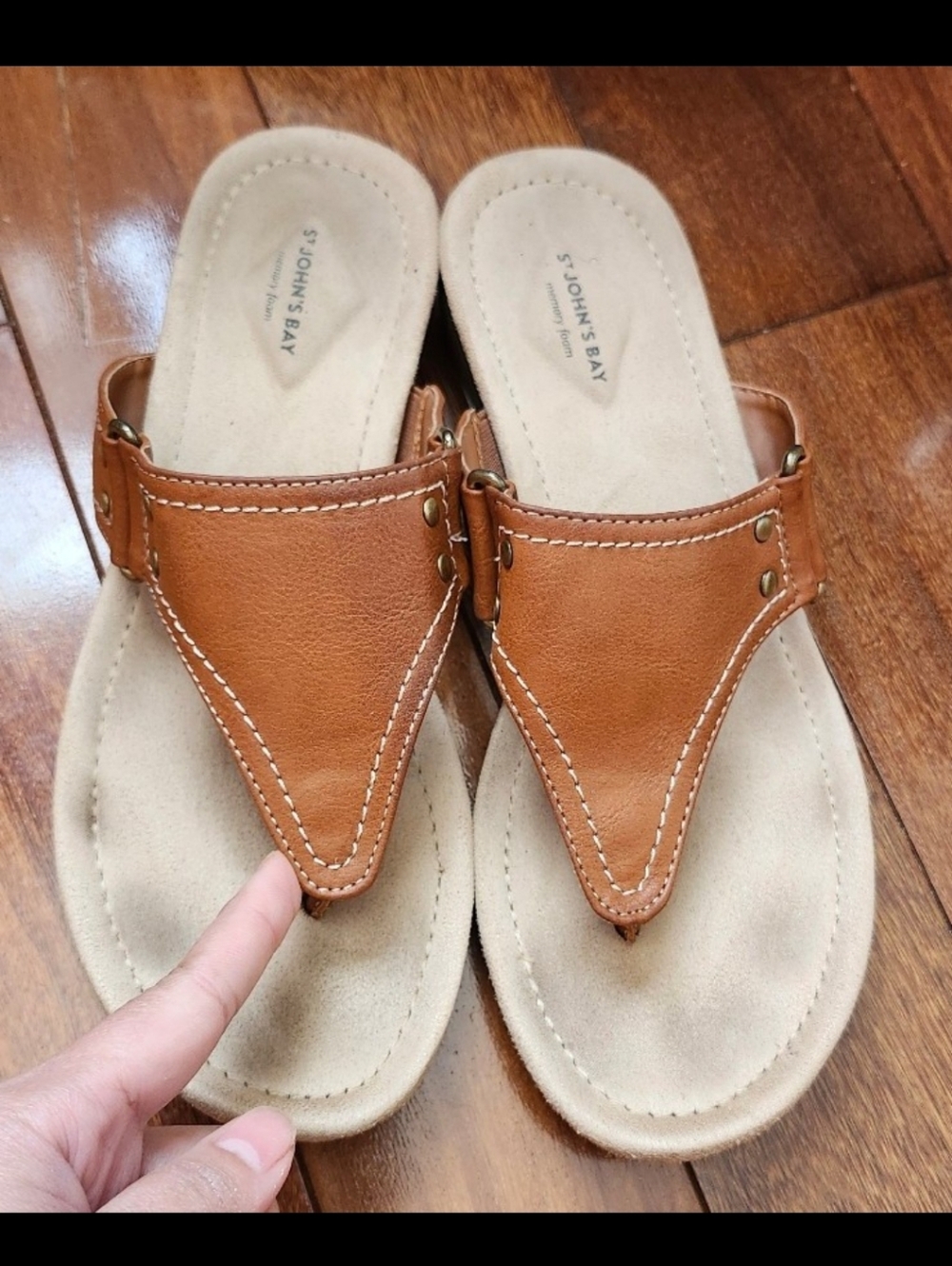 St JOhn's Bay Memory Foam Sandal for Women